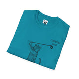 Cat Golf Unisex Softstyle T-Shirt