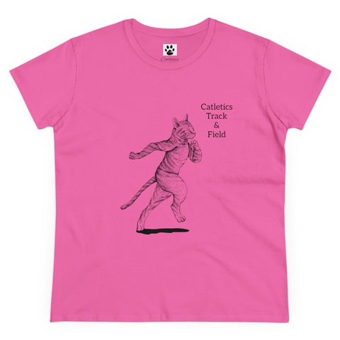 Catletics T & F Sprinter Women's Midweight Cotton Tee