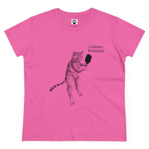 Catletics Pickleball Women's Midweight Cotton Tee