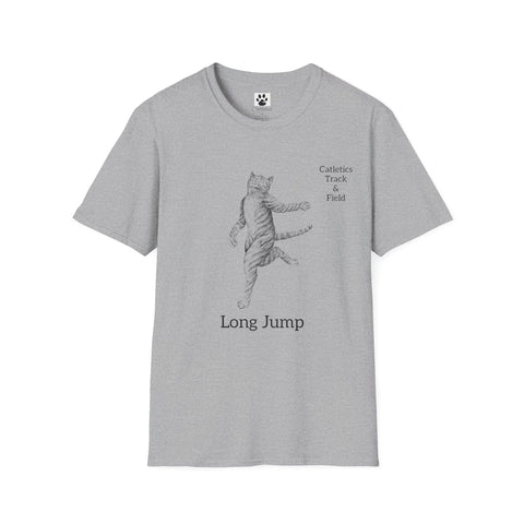 Cat Long Jump Unisex Softstyle T-Shirt