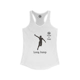 T & F Long Jump Women's Ideal Racerback Tank