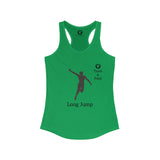 T & F Long Jump Women's Ideal Racerback Tank