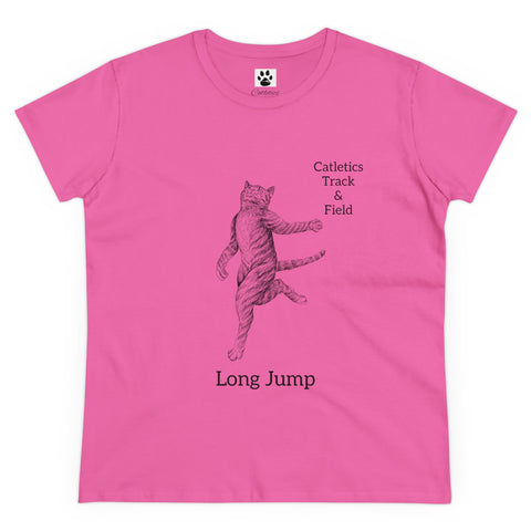 Catletics T & F Long Jump Women's Midweight Cotton Tee