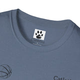 Basketball Cat Unisex Softstyle T-Shirt