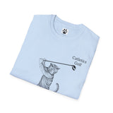 Cat Golf Unisex Softstyle T-Shirt