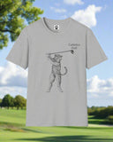 Cat Golf Unisex Softstyle T-Shirt