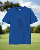 Cat Golf Unisex Softstyle T-Shirt