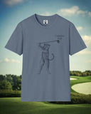 Cat Golf Unisex Softstyle T-Shirt