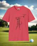 Cat Golf Unisex Softstyle T-Shirt