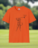 Cat Golf Unisex Softstyle T-Shirt