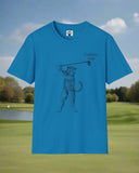 Cat Golf Unisex Softstyle T-Shirt