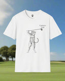 Cat Golf Unisex Softstyle T-Shirt