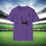 Soccer Player Mid-Air Shot T-Shirt